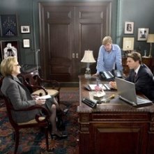 Tom Cruise, Meryl Streep e Robert Redford in una scena de Leoni per agnelli