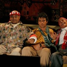 Luca Argentero con altri protagonisti di Lezioni di Cioccolato