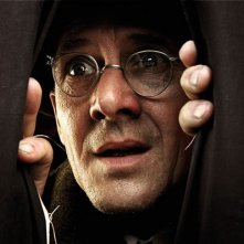 Primo piano di Ulrich Mühe in un'immagine di Mein Führer - la veramente vera verità su Adolf Hitler