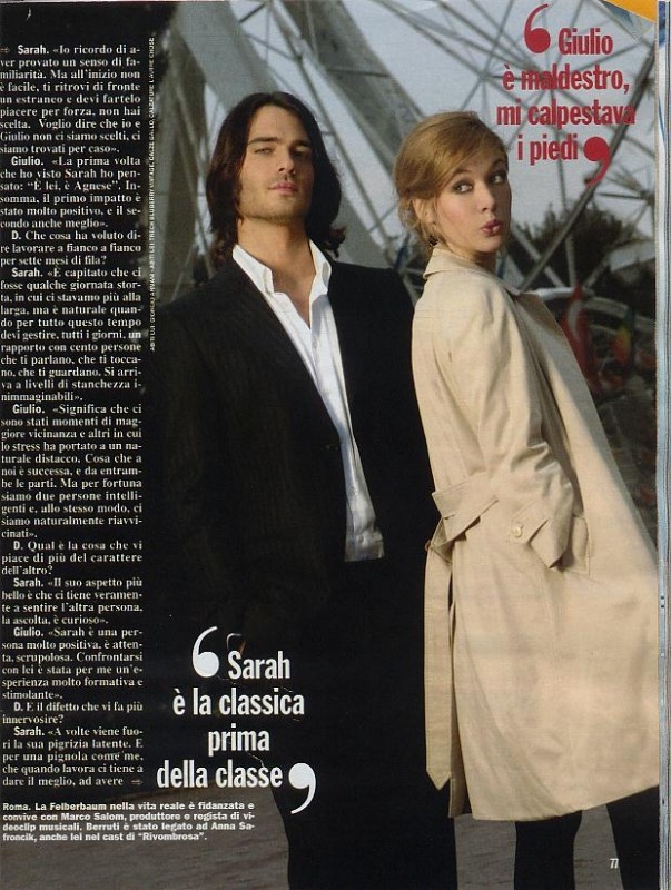 Giulio Berruti E Sarah Maestri Sulle Pagine Del Magazine Chi 49509