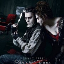 poster di Sweeney Todd con i 'diabolici' Depp e Carter