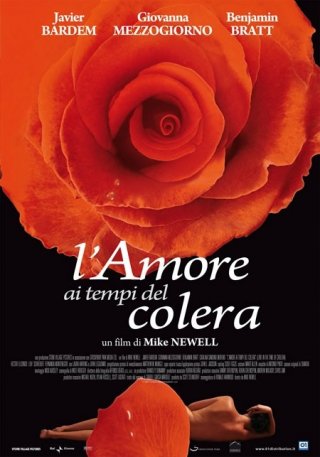 La locandina italiana di L'amore ai tempi del colera