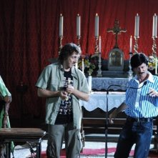 Massimo Ceccherini in una immagine tratta dal film Una moglie bellissima