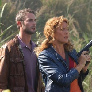Lucrezia Lante della Rovere e Flavio Montrucchio in una scena di 'Donna detective'