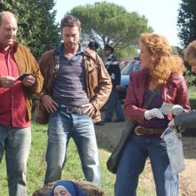 Lucrezia Lante della Rovere, Stefano Masciarelli e Flavio Montrucchio in una scena di 'Donna detective'