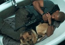 Will Smith in una sequenza di Io sono leggenda (I Am Legend) un film di Francis Lawrence del 2007