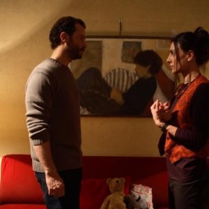  Fabio Volo e Ambra Angiolini in una scena di Bianco e Nero