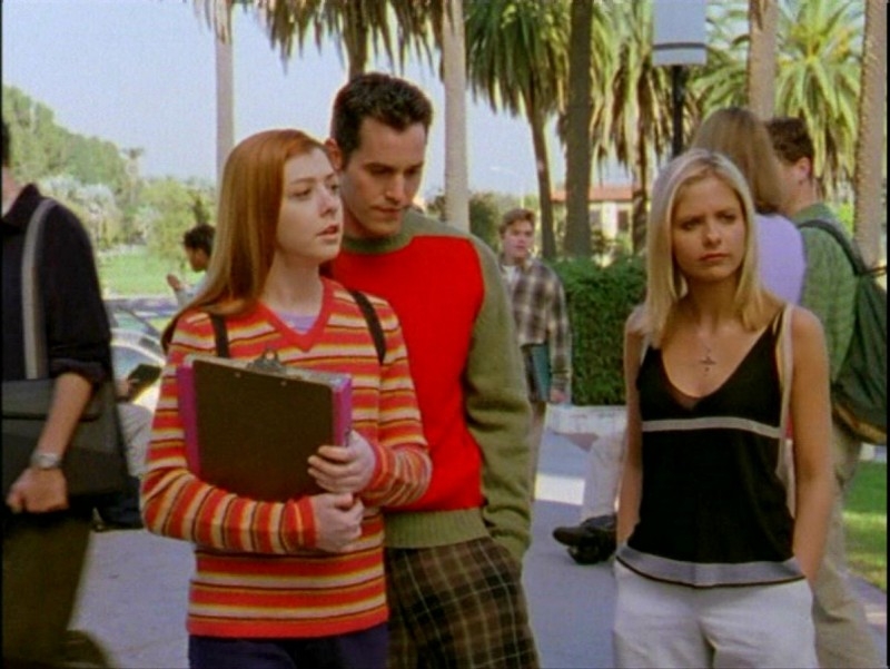 Alyson Hannigan Nicholas Brendon E Sarah Michelle Gellar In Una Scena Dell Episodio Passioni Di Buffy L Ammazzavampiri 50941