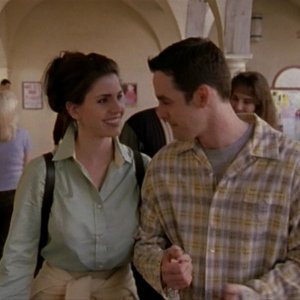 Nicholas Brendon e Charisma Carpenter nell'episodio 'Caccia all'uomo' di Buffy - L'ammazzavampiri 