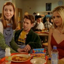 Alyson Hannigan Seth Green E Sarah Michelle Gellar In Una Scena Dell Episodio L Inizio Della Storia 1A Parte Di Buffy L Ammazzavampiri 51065