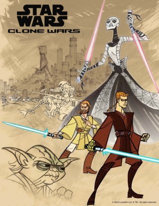 La locandina di Clone Wars