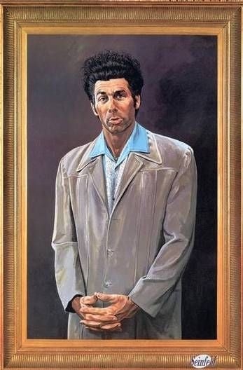 Un quadro raffifurante Kramer, uno dei protagonisti di Seinfeld