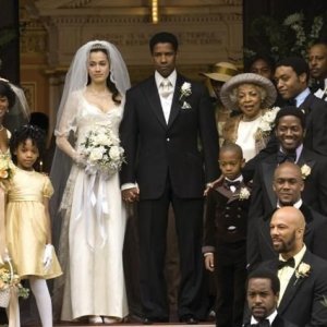 Lymari Nadal e Denzel Washington in una sequenza di American Gangster