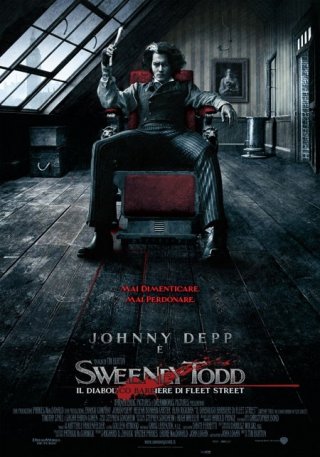 La locandina italiana di Sweeney Todd