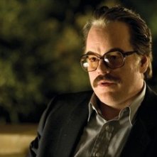 Philip Seymour Hoffman in una scena del film La guerra di Charlie Wilson, 2007