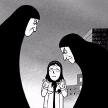 Un'immagine drammatica del film 'Persepolis'