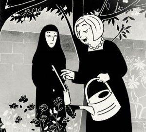Un'immagine del film Persepolis, ispirato all'omonima graphic novel di Marjane Satrapi