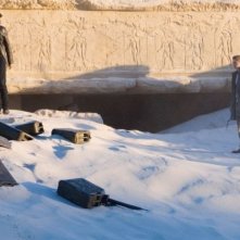 Jamie Bell e Hayden Christensen in una scena del film Jumper - Senza confini