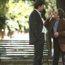 Silvio Orlando e Nanni Moretti in una scena di Caos Calmo