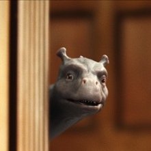 Una tenera espressione di Crusoe, il drago marino protagonista del fantasy The Water Horse - La leggenda degli abissi