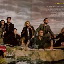 Tang Wei, Josh Brolin, Casey Affleck, Eva Marie Saint, Ben Foster, Omar Metwally e Julie Christie nell'amaggio a Hitchcock di Vanity Fair (2008)