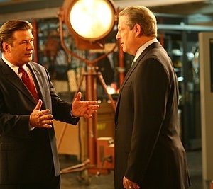 Alec Baldwin e Al Gore in una scena dell'episodio 'Greenzo' della seconda stagione di 30 Rock