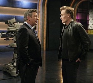 Alec Baldwin e Conan O'Brien nell'episodio 'Tracy Does Conan' della prima stagione di 30 Rock