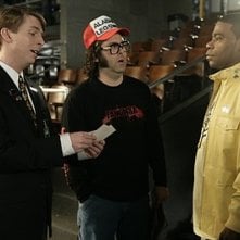 Jack McBrayer, Judah Friedlander e Tracy Morgan nell'episodio 'Cleveland' della prima stagione di 30 Rock
