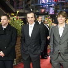 Il red carpet di Berlino 2008 per 'Il petroliere': Paul Thomas Anderson, Daniel Day-Lewis e Paul Dano