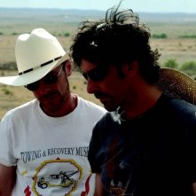 Joel e Ethan Coen sul set del film 'Non è un paese per vecchi', 