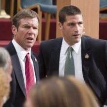 Matthew Fox e Dennis Quaid in una scena di Prospettive di un delitto