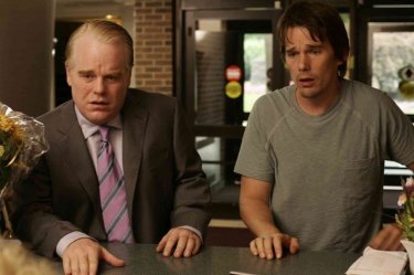 Philip Seymour Hoffman and Ethan Hawke in Sidney Lumet's drama Honor Your Father and Your Mother