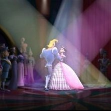Un romantico ballo nel film Cenerentola e gli 007 nani