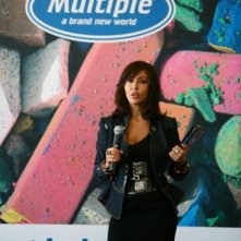 Sabrina Ferilli in una scena del film Tutta la vita davanti, regia di Paolo Virzì