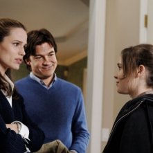 Ellen Page, Jennifer Garner e Jason Bateman in una scena del film Juno