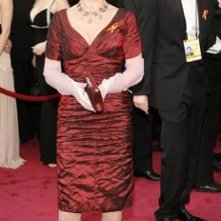 Julie Christie sul tappeto rosso degli 80° Academy Awards.
