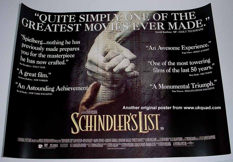 Poster Commemorativo Di Schindler S List 55095