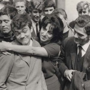 Anna Magnani con Pasolini sul set di Mamma Roma