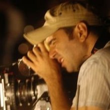 Toni D'Angelo sul set del film Una notte