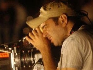 Toni D'Angelo sul set del film Una notte