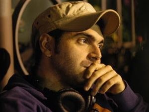 Toni D'Angelo sul set del film Una notte