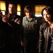 Brian Austin Green, Thomas Dekker e Lena Headey in 'What He Beheld', nono episodio di Sarah Connor Chronicles