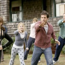 Juliette Binoche, Brittany Robertson, Steve Carell e Norbert Leo Butz in una sequenza del film L'amore secondo Dan