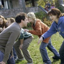 Steve Carell con Juliette Binoche in una scena movimentata del film L'amore secondo Dan