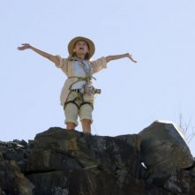 Abigail Breslin in una sequenza dell'avventuroso Alla ricerca dell'isola di Nim.