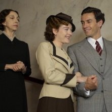 Cristiana Capotondi, Alessio Boni e Mariangela Melato in una scena di 'Rebecca, la prima moglie'