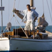 Gerard Butler in una sequenza del film Alla ricerca dell'isola di Nim. (2008)