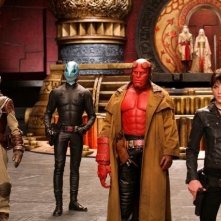 Ron Perlman e Selma Blair in una scena di Hellboy - The Golden Army