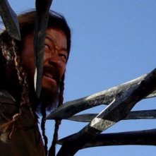 Tadanobu Asano in una sequenza del film Mongol