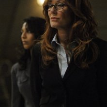 Mary McDonnell in una scena dell'episodio 'He Who Believeth in Me' della quarta stagione di Battlestar Galactica